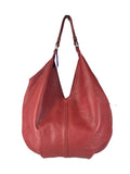 R Pebble leather handbag