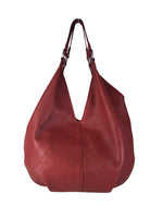 R Pebble leather handbag