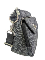 R print nylon crossbody