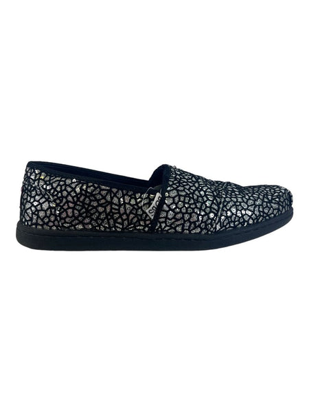 R Sequin Cracked Slip On