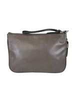 R Leather wristlet