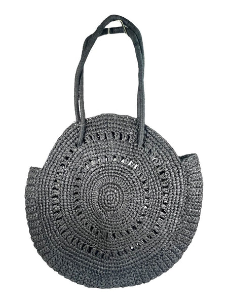 R Straw Woven Tote