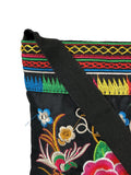 R Embroidered nylon crossbody