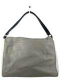 R Pebbled Leather Shoulder Bag