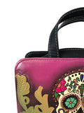 R Vegan sugar skull handbag