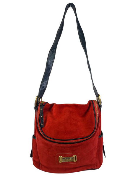 R Signature Suede Zip Top Crossbody