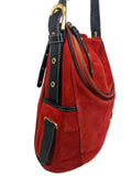 R Signature Suede Zip Top Crossbody