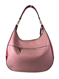 R Color block hobo style handbag