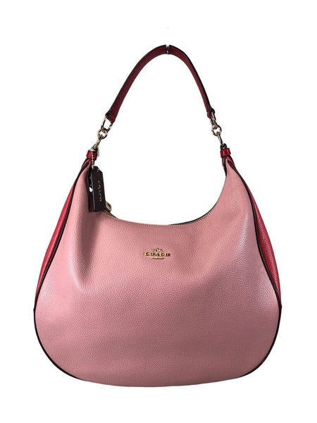 R Color block hobo style handbag