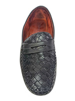 R Petra woven leather loafer retails $350