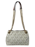 R coated canvas monogram convertible crossbody or shoulder bag