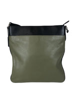 R Pebble leather 2-tone crossbody