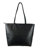 R Saffiano zip top handbag