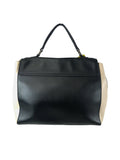 R 2-tone flap handbag