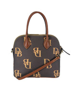 R Monogram domed satchel