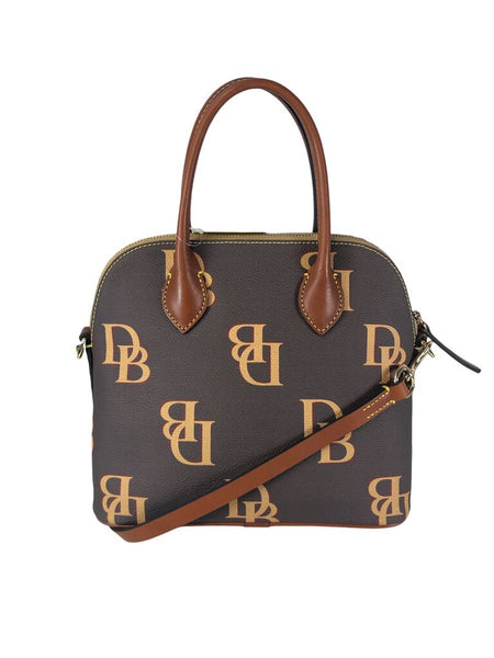 R Monogram domed satchel