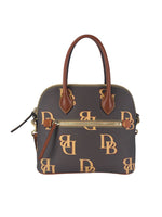 R Monogram domed satchel