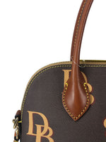 R Monogram domed satchel