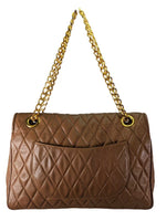 R vintage lambskin quilted leather camera crossbody