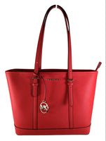 R Jet Set Tote Saffiano Leather