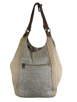 R woven canvas shoulder