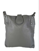 R Made In Italy Pebbled Leather Crossbody