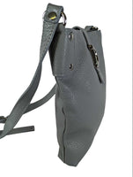 R Made In Italy Pebbled Leather Crossbody