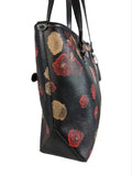 R Floral Zip Top Handbag