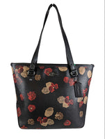 R Floral Zip Top Handbag