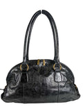 R Embossed Handbag