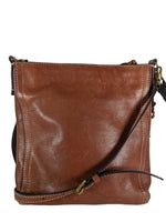 R Leather Square Crossbody