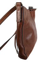 R Leather Square Crossbody