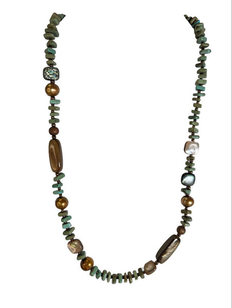 R stone necklace