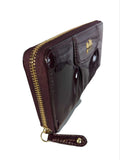 R patent leather shoulder with wallet