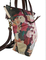 R canvas floral tote American made