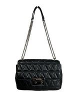 R Quilted Flap Crossbody