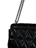 R Quilted Flap Crossbody