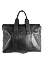 R leather fold over shoulder