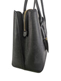 R Margaux Pebbled Leather Work Tote