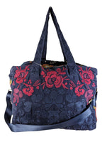 Biya JWLA 3J Workshop Tuscan Duffle Tote Shoulder Bag Embroidered