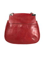 R Embossed Cutout Flap Crossbody