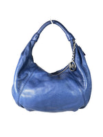 R Pebble Leather Hobo Style Handbag