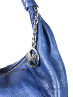 R Pebble Leather Hobo Style Handbag