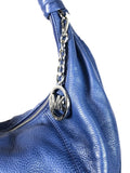 R Pebble Leather Hobo Style Handbag