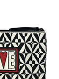 R Print 'Love' Pouch