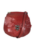 R Embossed Flap Crossbody