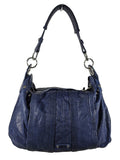 R Leather Shoulder Bag w/Multi Zip