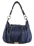 R Leather Shoulder Bag w/Multi Zip