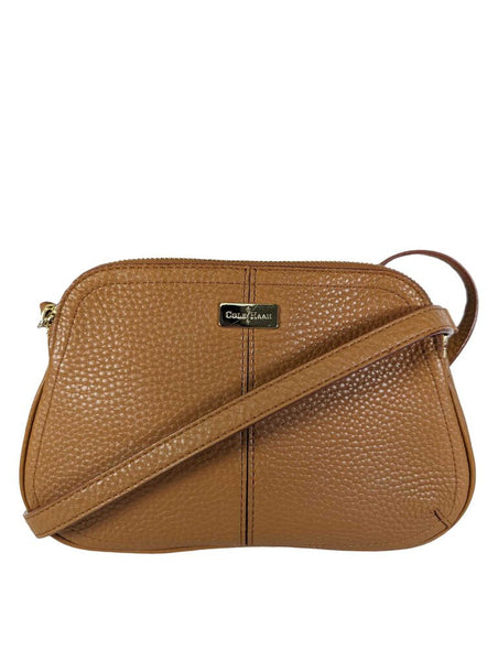 R Pebbled Leather Crossbody