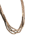 R SS 4 Strand Heishi Necklace